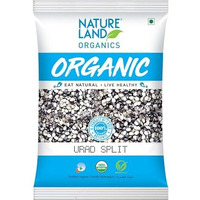 Natureland Organics Urad Chilka/Split 1 Kg - Organic Healthy Pulses