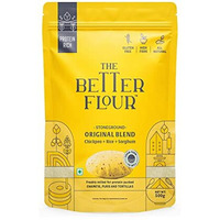 The Better Flour - Protein Rich Chickpea Flour, Healthy Low carb Keto Atta | Gluten-free | Protein Rich | Low Carb | White Chickpea & Millets Flour | Low Glycemic Multipurpose Atta (500 gm)