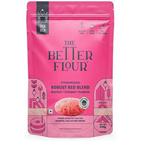 The Better Flour  Iron Rich Beetroot Atta, Healthy Low carb Keto Atta | Gluten-free | Iron Rich | Beetroot, White Chickpea & Millet Flour (500gm)