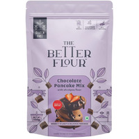 The Better Flour No Maida Chocolate Pancake Mix, Instant Breakfast & Healthy Dessert Mix made with Chickpea & Pure Cocoa, Rich in Protein, Contains 100% Plant Based Protein | Gluten Free | Healthy Breakfast for Kids & Adults