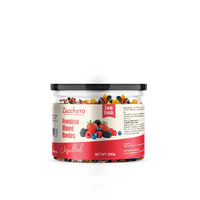 Zucchero Premium Mixed Berries, Unsalted, 200G (Blueberry, Cranberry, Black Currant, Strawberry, Cherry), Previously_frozen