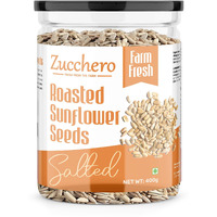 Zucchero Roasted Premium Sunflower Seed, Salted, 400g - Flavorful | Healthy Fat | Dry Roasting | Oil-Free| Slow baked Seeds