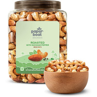 Paper Boat Roasted Mixed Nuts with Wayanad Pepper, Premium Dry Fruit Mix | Almonds & Cashews,1 KG Jar