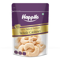 Happilo 100% Natural & Crunchy Premium Whole Cashews, Nutritious & Delicious Nuts, Signature Plain, High Fiber, Rich In Protein, 1 kg, Pack of 1