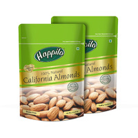 Happilo Natural Premium California Almonds 200g (Pack of 2)| Quality Badam Giri | High in Fiber & Boost Immunity | Real Nuts | Gluten Free