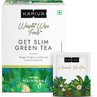 Kapiva Get Slim Green Tea Powder (45Gm) | Lemongrass Flavored + Natural Metabolism Booster For Healthy Weight Care