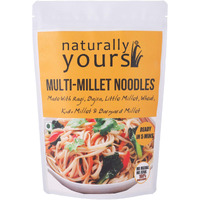 Naturally Yours, Multi-Millet Noodles, includes Tastemaker, No Maida, Preservative Free, Non-Fried, Vegan, 180g (Pack of 1)