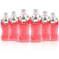 Sapphire Poko Loko Strawberry Flavoured Fruit Juice Drink with Nata De Coco | Refreshing Fruit Drink filled with Natural Fruit Fibres, 300ml (Pack of 6)