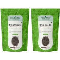 Neuherbs Raw Unroasted Chia Seeds For Eating With Omega 3 and Fiber For Weight Loss Management - 400 Gram | Healthy Snacks | Seeds For Eating During Summer | Best Diet Food | 100% Clean & Natural
