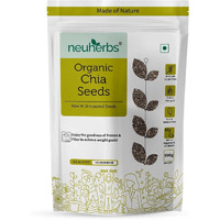 Neuherbs Raw Unroasted Chia Seeds For Eating With Omega 3 and Fiber For Weight Loss Management - 500 Gram | Healthy Snacks | Seeds For Eating During Summer | Best Diet Food | 100% Clean & Natural