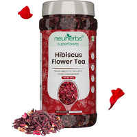 Neuherbs Hibiscus Flower Tea 50g (Pak of 1) Herbal Loose Leaf Tea To Support Hair, Skin & Weight Management | 100% Clean, Natural & Pure | Rich In Antioxidant | Caffeine Free Tea