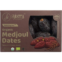 Flyberry Gourmet Certified Organic Medjoul Dates (Khajoor/Khajur) 400g | 100% Natural | Rich in Calcium, Iron and Potassium | Instant Energy