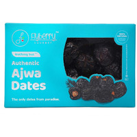 Flyberry Gourmet Ajwa Dates (Khajoor/Khajur) 400g | 100% Natural | Rich in Calcium, Iron and Potassium | Instant Energy