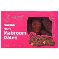 Flyberry Gourmet Mabroom Dates (Khajoor/Khajur) 200g | 100% Natural | Rich in Calcium, Iron and Potassium | Instant Energy