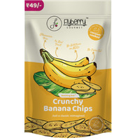 Flyberry Gourmet Vacuum Cooked Banana Chips 30g - No Palm Oil, Less than 6% Rice Bran Oil, Healthy Snacking with High Nutrient Content, No Added Preservatives