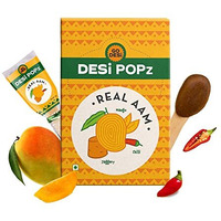 GO DESi Popz Real Aam | 40 Pieces | Aam Candy | Fruit Snacks | Lollipop | Mango Pop | Fruit Candy