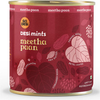 Go Desi Meetha Paan Mouth fresheners, Desi Mints, Refreshing Mouthfreshener, Mukhwas (2 x 90g)