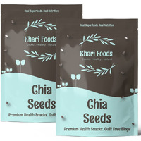 Khari Foods Chia Seeds For Weight Loss, Rich in Calcium Protein Fibre, Healthy Seeds for Eating, Diet Food (Chia Seeds, 400g)