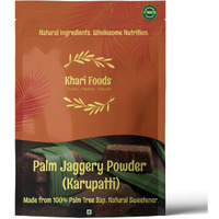 Khari Foods Pure Organic Jaggery Powder, Gur Powder/Shakkar, No Preservatives Guaranteed (Palm Jaggery 400g)
