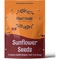 Khari Foods Premium Sunflower Seeds, High Fibre Seeds for Eating, Energy Healthy Snacking, Preservative Free (400g)