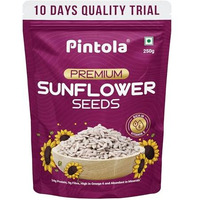 Pintola Premium Sunflower Seeds 250g | Rich In Omega 6 & Vitamin E | High In Protein,Fiber,Magnesium & Copper | Energy Booster With No Preservatives | Rich In Antioxidants