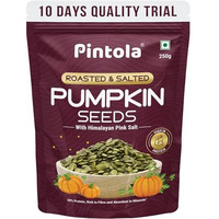 Pintola Roasted & Salted Pumpkin Seeds 250g | With Goodness Of Himalayan Pink Salt | High In Dietary Fiber,Iron & Magnesium | Immunity Booster and Protein Rich Seeds | Aids Weight Management