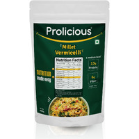 Prolicious 2X Protein Millet Vermicelli | Nutritious | Plant Based | No Palm Oil | No Maida | Quick & Healthy Breakfast Option | 400gms pack