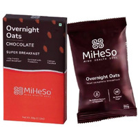 MiHeSo Mind Health Soul Miheso Overnight Oats Chocolate Sampler - 60Gm | Healthy Oatmeal Breakfast | No Refined Sugar | High Protein, Calcium And Fibre | Gluten Free | Added Probiotics