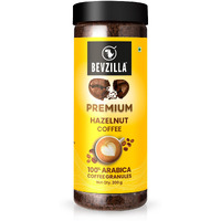 Bevzilla 200 Gram Instant (Hazelnut) Coffee Powder | Make 100 Cups | 100% Arabica| Strong Coffee| Espresso, Latte & Cappuccino | Hot & Cold Coffee | Unbreakable Jar