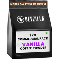 Bevzilla 1kg Vanilla Instant Coffee Powder | Makes 500 Cups | Made For HoReCa