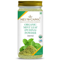 Neuwganic - Organic Mint Leaf Powder - Pudina Powder - India Organic and Usda Organic Certified - Ideal for Cooking, Seasoning & Cosmetics Use - 200 Gm Pack of 1