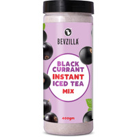 Bevzilla Black Currant Instant Iced Tea Mix - 400 Grams | Perfect For Summers | Refreshing | Instant