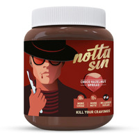 Notta Sin - Choco Hazelnut Spread | No Added Sugar - Contains Monk Fruit & Stevia | Turkish Hazelnuts | Rich in Fibre & Protein | Chocolate Spread for Bread | 250G