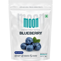 Moon Freeze dried Premium Blueberries 16g (Gluten Free, Non-GMO & Vegan) Vitamin Rich Blueberries, Dried Blueberries, Low Fat Healthy Snacks, Sweet and Delicious (Pack of 01)