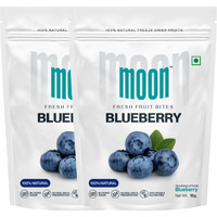 Moon freeze dried Premium Blueberries 16g (Gluten Free, Non-GMO & Vegan) Vitamin Rich Blueberries, Dried Blueberries, Low Fat Healthy Snacks, Sweet and Delicious (Pack of 02)