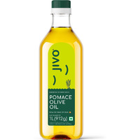 Jivo Daily Cooking Pomace Olive Oil | 1 Litre | Rich in Monounsaturated Fatty Acids (MUFA) | Low in Saturated Fat | Ideal for Roasting, Frying, and Baking (Pack of 1)