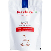 Baarbara Coffee | 100% Roasted Arabica Coffee Beans | From Chikmagalur Farms Since 1896 (250 GMS)