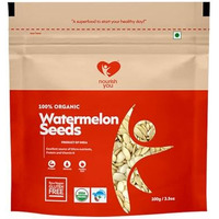 Nourish You Organic Watermelon Seeds | Raw Watermelon Seeds for Eating | Magaj Seeds Pack | Tarbuj Beej | Rich in Protein | Potassium | Magnesium & Iron | Raw Watermelon Seeds for Eating | Diet Food (Pack of 1 x100gm)