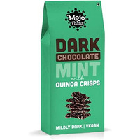 Mojo Bar Thins - Dark Chocolate Mint with Quinoa Crisps (Vegan, Portion Controlled), 108 GM