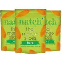 Natch Dried Thai Mango Slices, 100% All Natural, Vegan, Gluten Free, No Artificial Preservatives, Trans Fat Free, Rich in Antioxidants, Bare Flavour, 150gm each (Pack of 3)