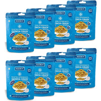 Keeros Quinoa Grain Healthy Super Snack - Gluten Free, High Protein, Tasty, Low GI, Healthy Mix of Roasted Quinoa Seeds with Pearl Millets, Soyabeans, Dew Beans & Green Grams, (45g X 8 Mini Packs)