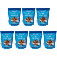 Keeros Quinoa Grain Healthy & Diabetic Friendly Roasted Snacks | Low GI, High Protein, Tasty & Lightly Spiced Mix of Quinoa Puffs & 4supergrains | Diet Namkeen & Snacks for Weight Loss |Pack of 7x250g