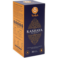 6rasa Kashaya - Herbal Tea | 15 Ayurvedic Spices | Kadha Mix | Caffeine Free | 100% Natural Kashaya - The Original Tea Bags | No Added Sugar (2.5 Gram Each) (Pack Of 1, 30 Dip Bags)