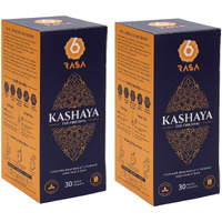 6rasa Kashaya-Herbal Tea|15 Ayurvedic Spices|Kadha Mix|Caffeine Free|100% Natural Kashaya-The Original Tea Bags|No Added Sugar (2.5 Gram Each) (Pack Of 2, 30 Dip Bags)