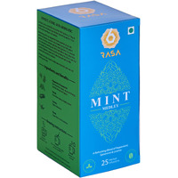 6rasa Mint Medley Tea Bags With Peppermint, Spearmint, Licorice | Cooling, Refreshing, Energizing Blend| 100% Natural Herbs & Spices | No Added Sugar (1.7 G Each, 25 Tea Bags) (Pack Of 1), 1.7 grams