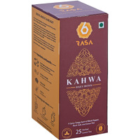 6rasa Kahwa Daily Detox Green Tea Bags | 11 Ayurvedic Spices | For Cleanse & Detox, Immunity00% Natural Herbs & Spices | No Added Sugar (2.5 Gm Each, 25 Tea Bags) (Pack Of 1)