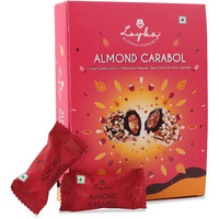 Loyka Almond Carabol - 14 pcs | Premium Chocolate Gift Hamper | Choco & Nut Dryfruit Delicacy | Roasted California Almonds (45%), Dark Choco & Salted Caramel | Any-time snack