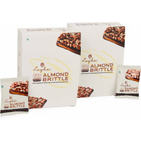 LOYKA Almond Brittle Classic Choco Box-2 Packs X 12 Pcs,Premium Chocolate Gift Hamper,Choco & Nut Dryfruit Delicacy,Roasted California Almonds (40%),Dark Choco,Salted Caramel,Any-Time Snack - 204 Gm