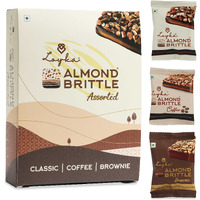Loyka Almond Brittle Assorted Choco Box - 12 pcs | Premium Chocolate Gift Hamper | Choco & Nut Dryfruit Delicacy | Roasted California Almonds (45%), Dark Choco & Salted Caramel | Any-time snack