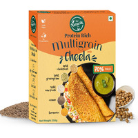The Naturik Co. Multigrain Chilla Mix 250g: Instant, Ready-to-Cook Cheela & Dosa Mix with 70% Pulses & 20% Protein, Healthy Breakfast Option for Kids & Family.